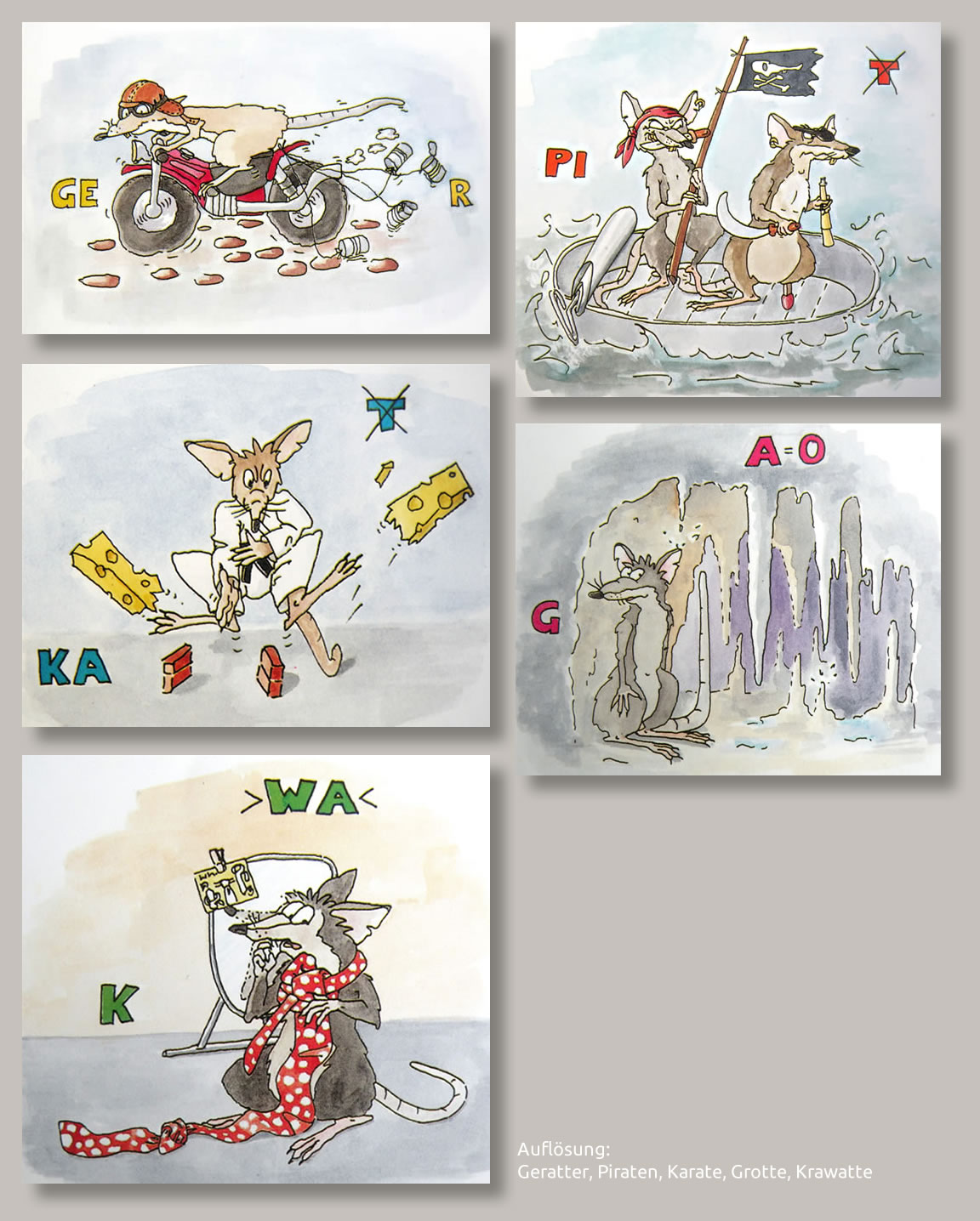Illustrationen für ein Kindersammelheft, illustriert von Elisabeth Steuernagel, Büro für GrafikDesign und Illustration Hamburg